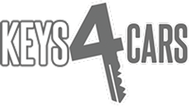 Old Keys 4 Cars logo in grey block capitals, with a key forming the 4