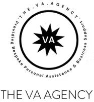 The previous VA Agency logo, a circular badge holding a starburst monogram above the wordmark