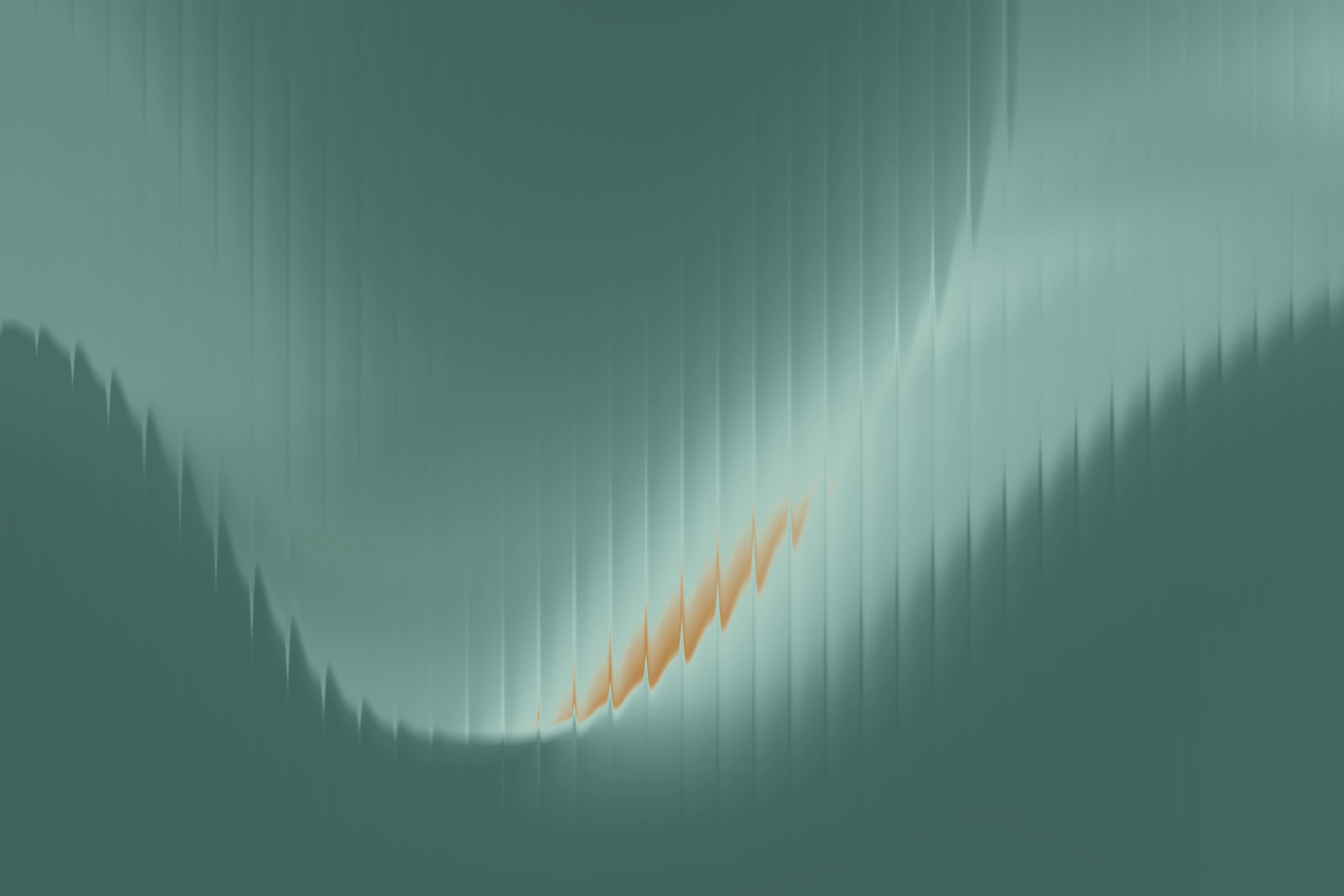 The VA Agency brand pattern, soft green light crossed by a gold streak